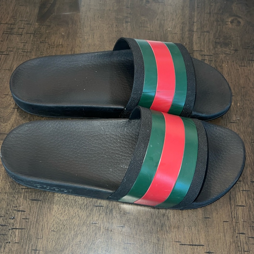 Gucci Slides Size 10 - image 2